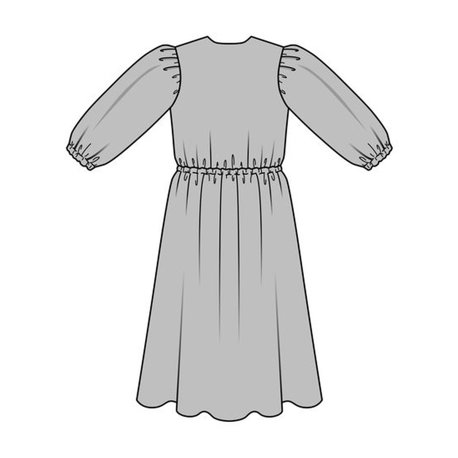 burda style Schnittmuster 5669: Romantisches Kleid und Bluse, Modellfoto