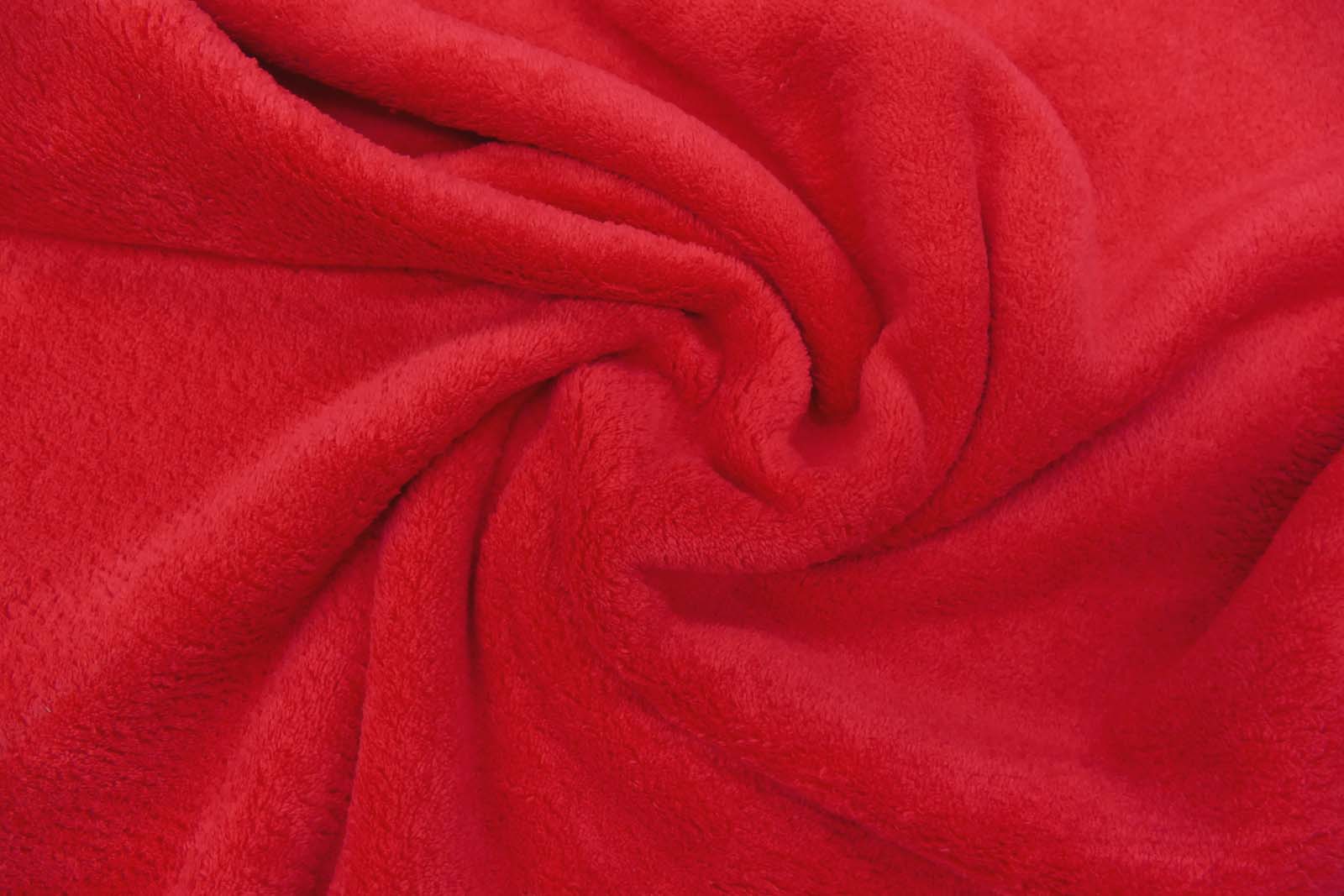 Fleece Wellness rot, Fleece als Meterware, 145 cm breit