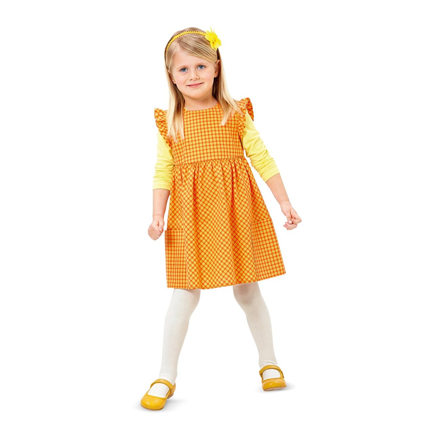 burda style Schnittmuster 9373: Kleid für Kinder, Modellfoto 1
