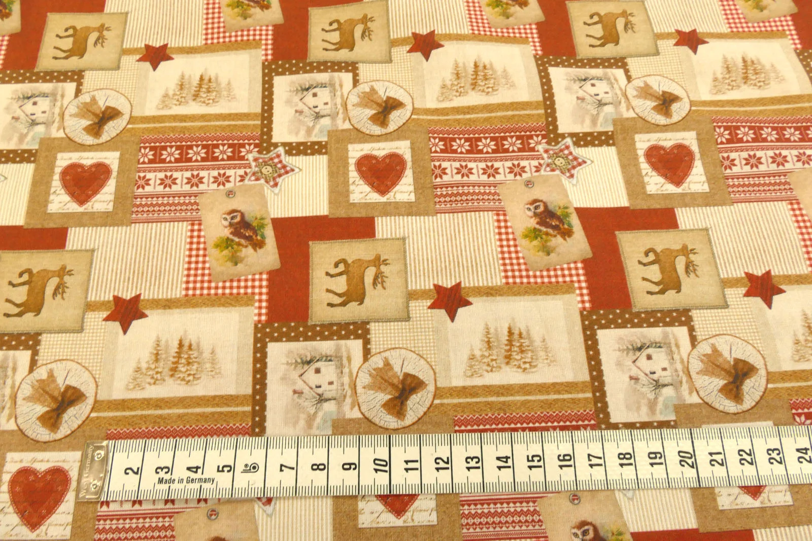 Baumwolle Patchwork Hirsche 0366-12W