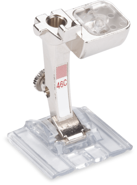 BERNINA Biesen-Deko-Stichfuß mit transparenter Sohle #46C