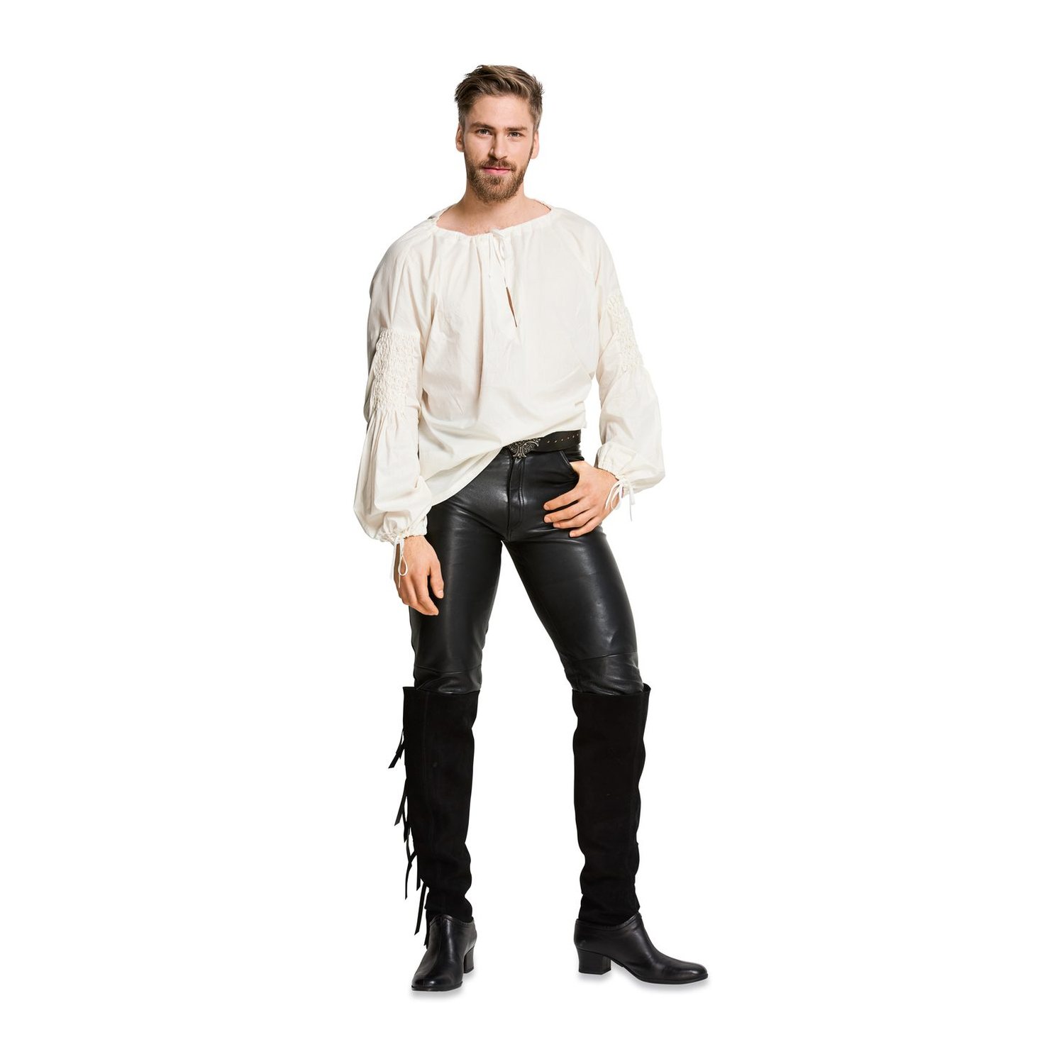 burda style Schnittmuster 6399: Renaissance-Wams und Hemd für Herren, Modellfoto 1